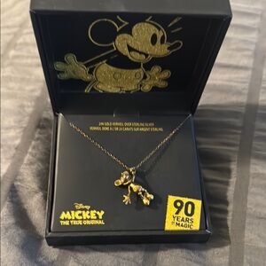 Disney Mickey 90th Anniversary Gold Necklace